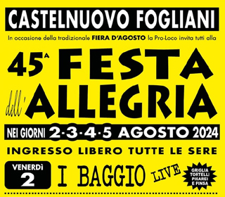 Festa dell'Allegria Castelnuovo Fogliani 2024