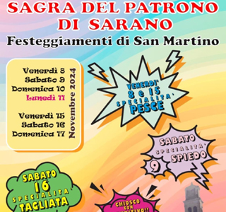 Sagra del Patrono di Sarano Festeggiamenti di San Martino Santa Lucia di Piave 2024