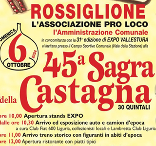 Sagra della Castagna Rossiglione 2024