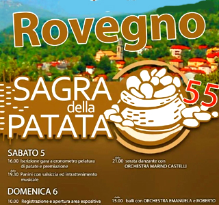 Sagra della Patata Rovegno (GE) Liguria 2024