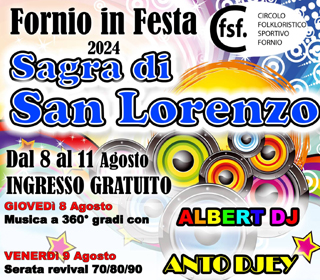 Sagra di San Lorenzo Fornio 2024