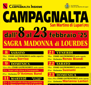 Sagra Madonna di Lourdes Campagnalta 2025